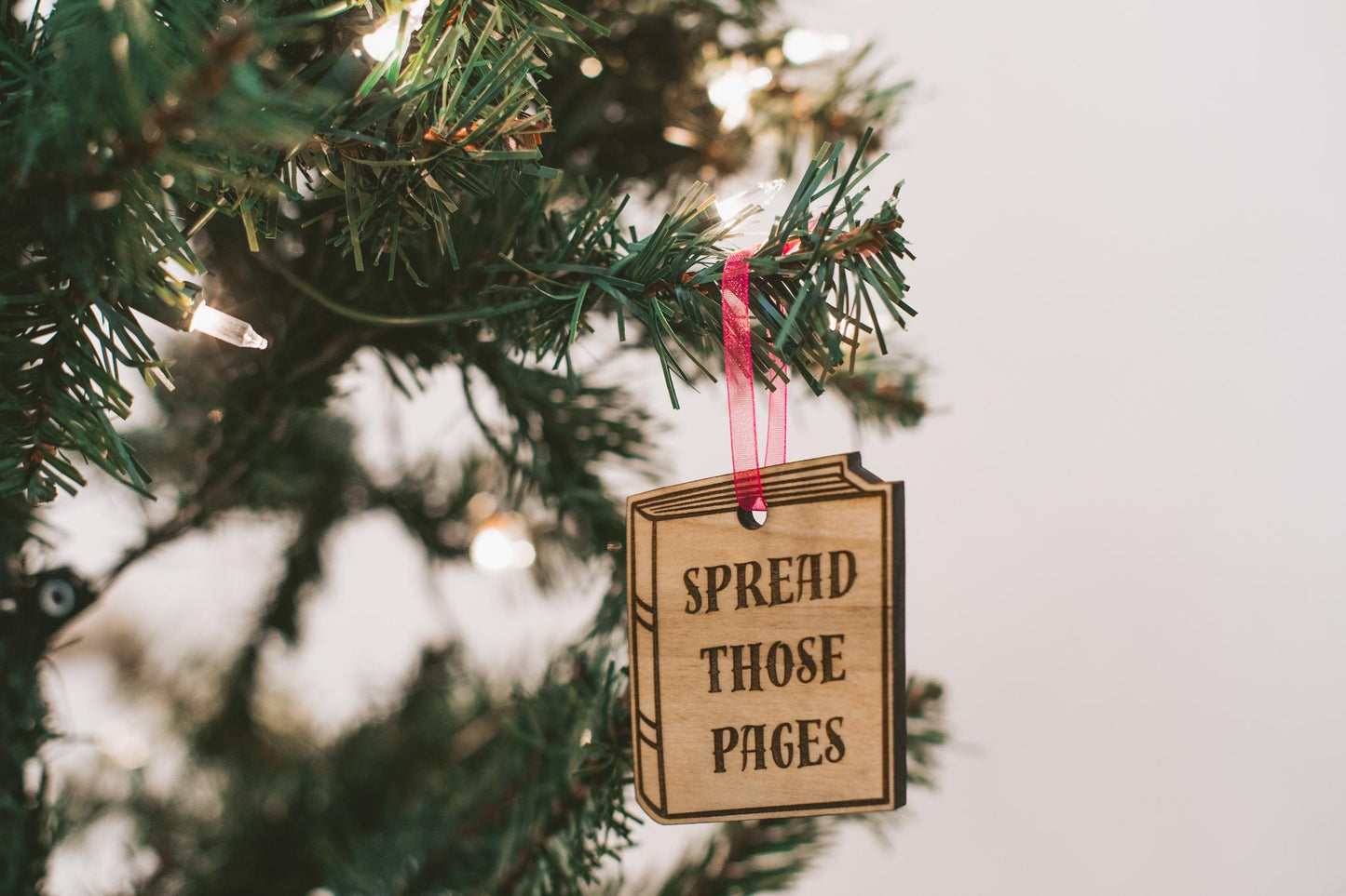 Spicy Book Club Wooden & Acrylic Bookish Ornaments Bundle