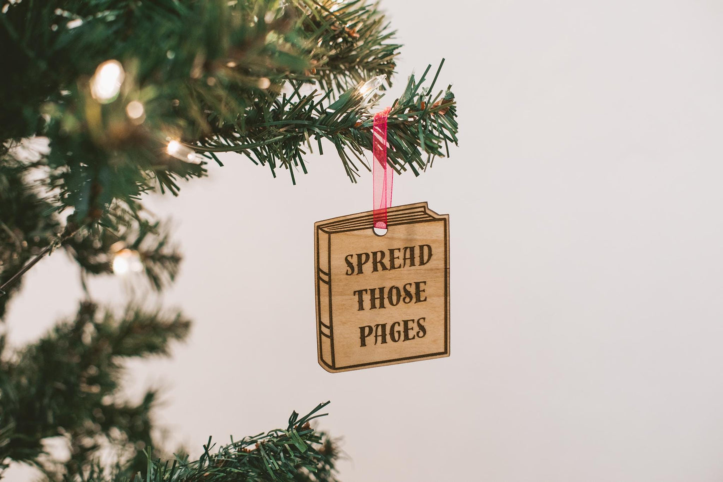 Spicy Book Club Wooden & Acrylic Bookish Ornaments Bundle