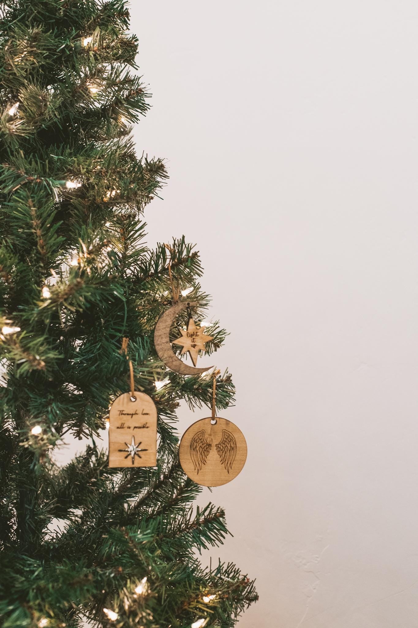 Crescent City Themed Wooden Ornaments 3 Pack