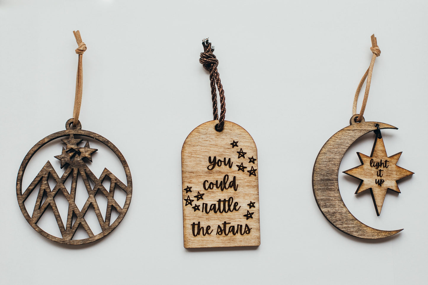 ACOTAR, Throne of Glass (TOG), Crescent City OG Wooden Ornaments 3 Pack