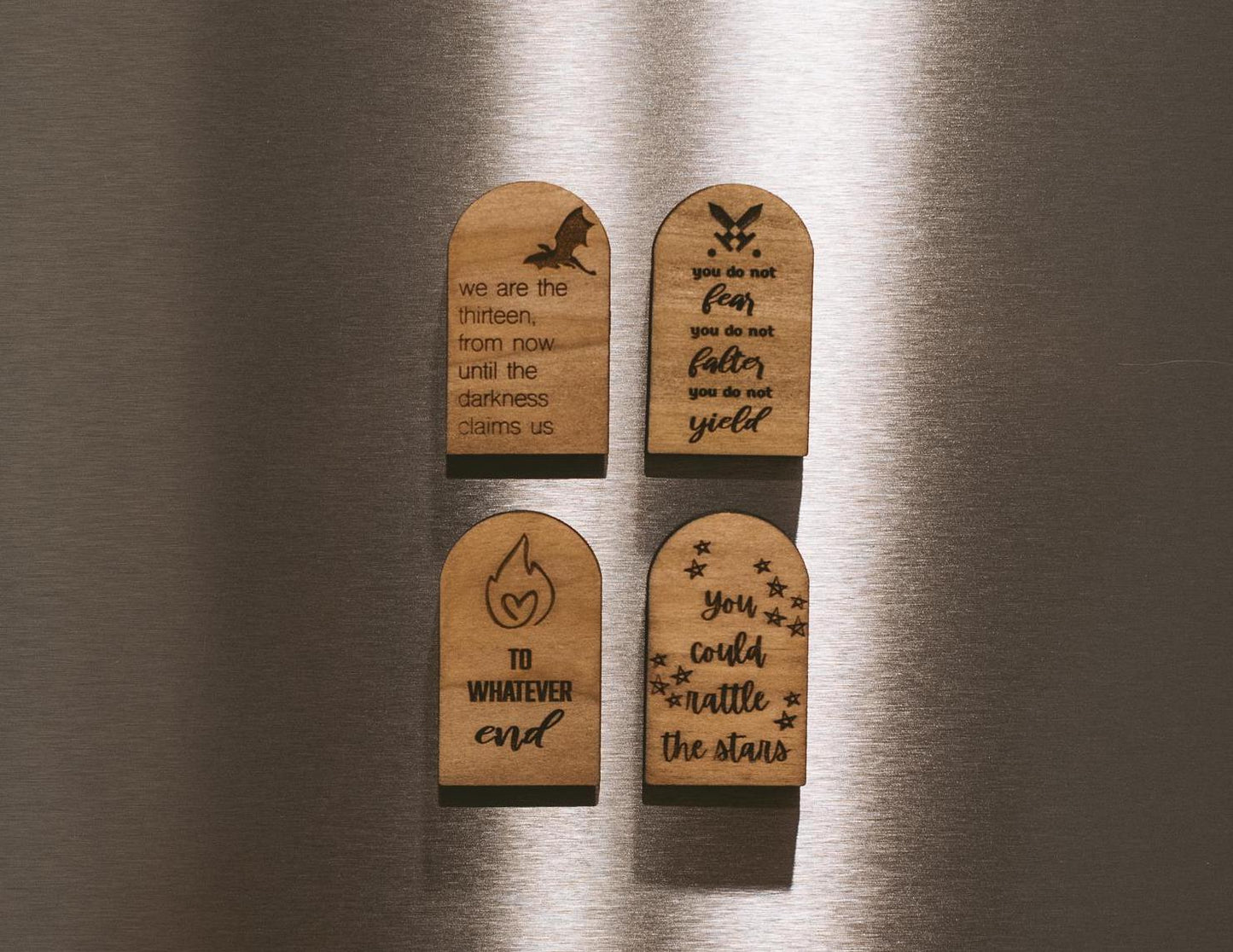 Throne of Glass (TOG) Wooden Magnets